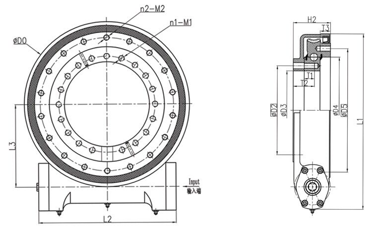 High Quality WEA12 Enclosed Housing Heavy Duty Slewing Drive For ...