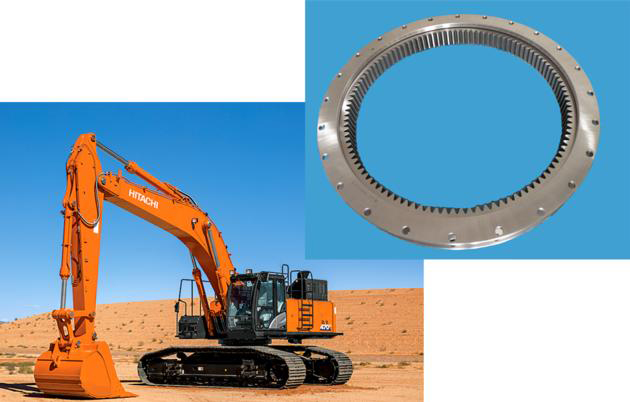 Ex Excavator Single Row Slewing Bearing Slewing Ring For Machine